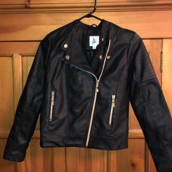target girls leather jacket